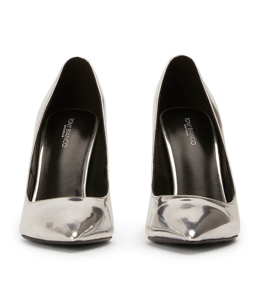 Court Shoes Tony Bianco Anja Silver Shine 10.5cm Plateadas | ECZPD96308