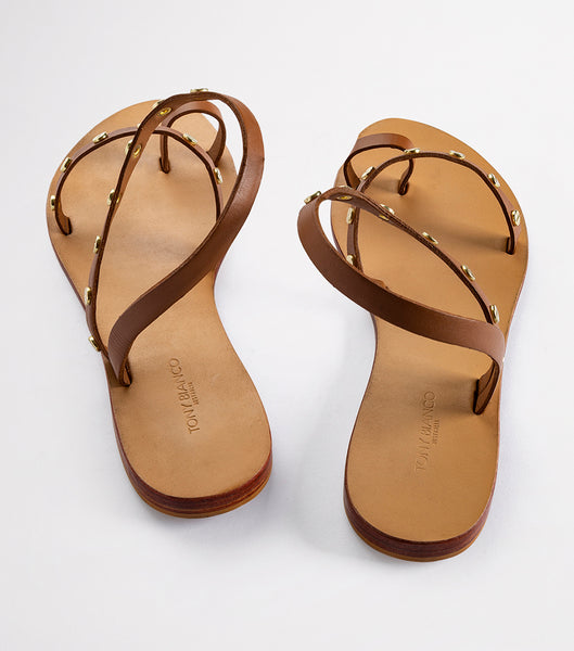 Flat Sandals Tony Bianco Finola Tan 1cm Marrones | YECVQ26476