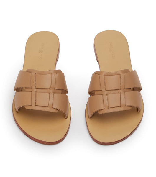 Flat Sandals Tony Bianco Force Camel 1cm Marrones | DECKV78248