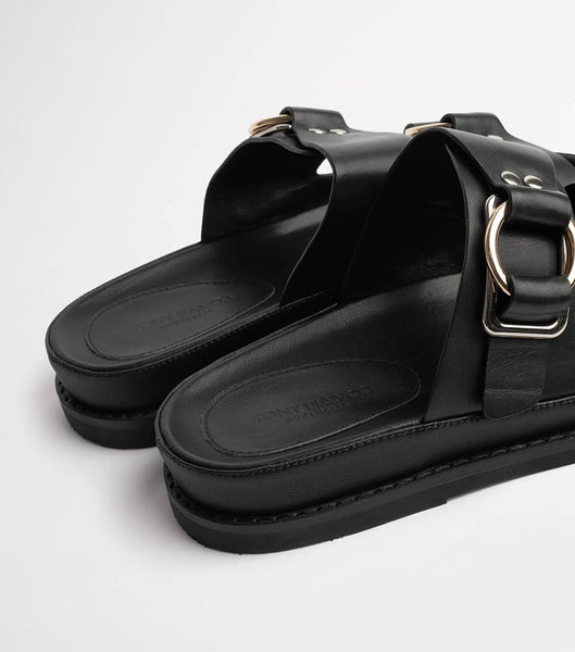 Flat Sandals Tony Bianco Hunter Black Como 3.5cm Negras | ECQCS19090