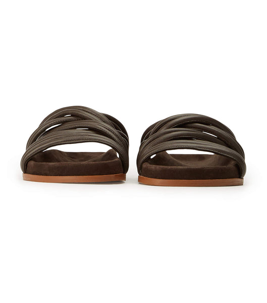 Flat Sandals Tony Bianco Loki Chocolate Nappa Chocolate | EECHC78054