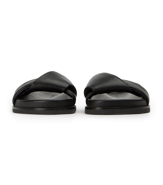 Flat Sandals Tony Bianco Lora Black Nappa 1.5cm Negras | ECNZX74179