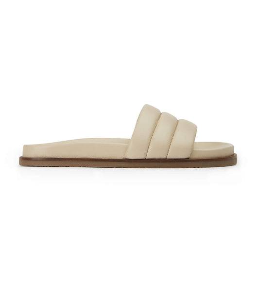 Flat Sandals Tony Bianco Lucas Vanilla Nappa 1.5cm Amarillo Claro | AECWC40416