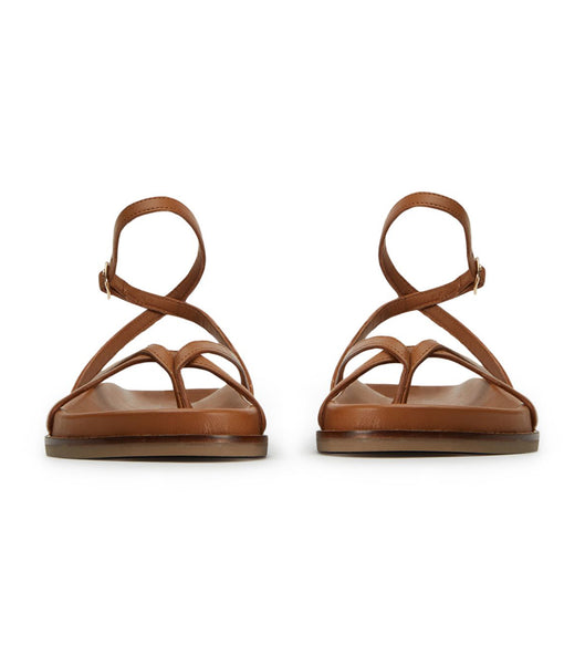 Flat Sandals Tony Bianco Lucie Tan Nappa 1.5cm Marrones | ECXBR83372