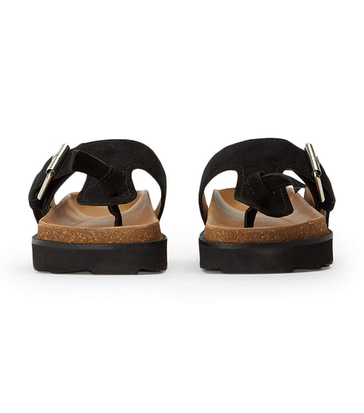 Flat Sandals Tony Bianco Marlo Black Suede 3cm Negras | ECQCS93005