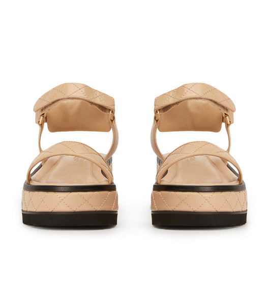 Flat Sandals Tony Bianco Zahara Beech Nappa 6cm Beige | FECUI27096