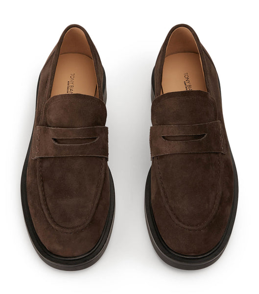 Loafers Tony Bianco Cherish Espresso Suede 4.5cm Chocolate | ECQAV98434