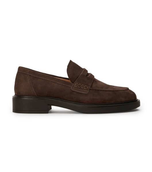 Loafers Tony Bianco Cherish Espresso Suede 4.5cm Chocolate | ECQAV98434