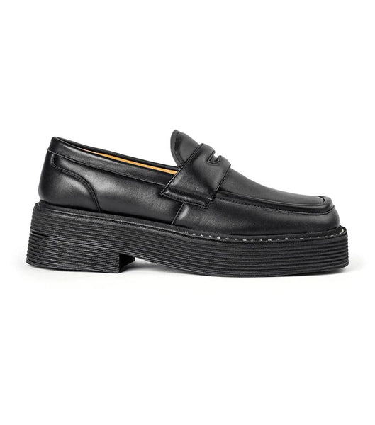 Loafers Tony Bianco Granite Black Nappa 5cm Gris Negras | XECBH23290