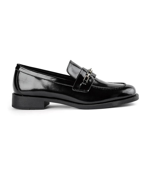 Loafers Tony Bianco Rebecca Black Hi Shine 2.5cm Negras | ECJZR71656