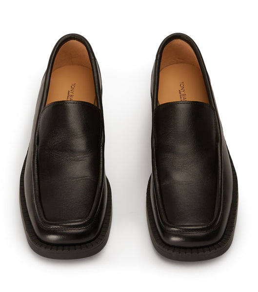 Loafers Tony Bianco Teddy Black Como 4cm Negras | MECHR85818