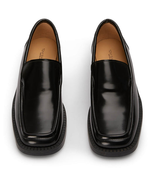 Loafers Tony Bianco Teddy Black Hi Shine 4cm Negras | ECJBT57062