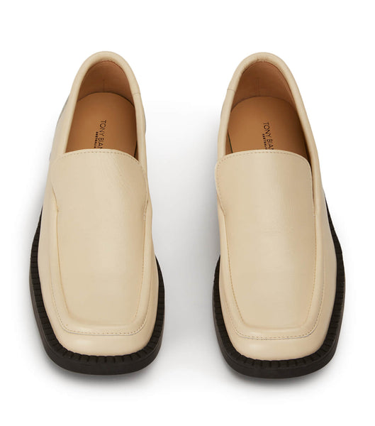 Loafers Tony Bianco Teddy Ecru Venice 4cm Blancas | ECZPD84256