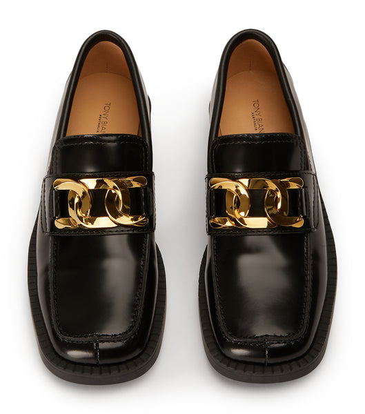 Loafers Tony Bianco Tia Black Hi Shine 4cm Negras | ZECMJ60597