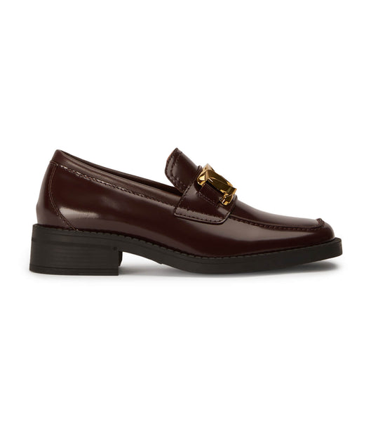 Loafers Tony Bianco Tia Vino Hi Shine 4cm Chocolate | XECBH75230