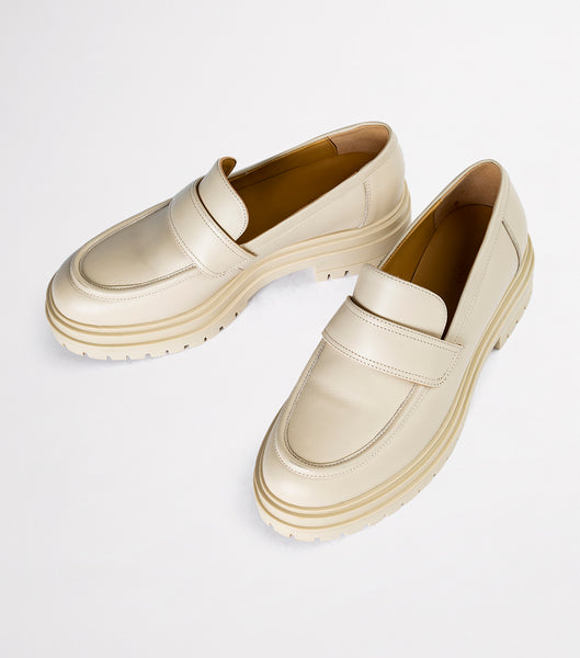 Loafers Tony Bianco Wiz Vanilla Capretto 4.5cm Amarillo Claro | ZECMJ60495