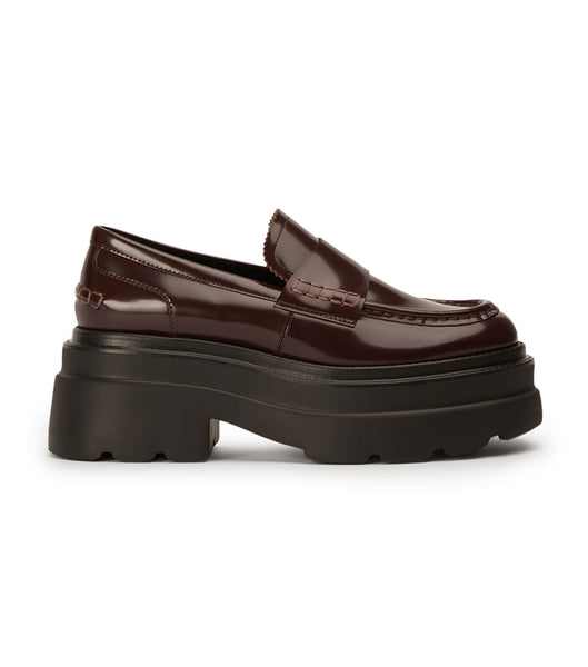 Loafers Tony Bianco Zomp Vino Hi Shine 7.5cm Marrones | ECDFL81860