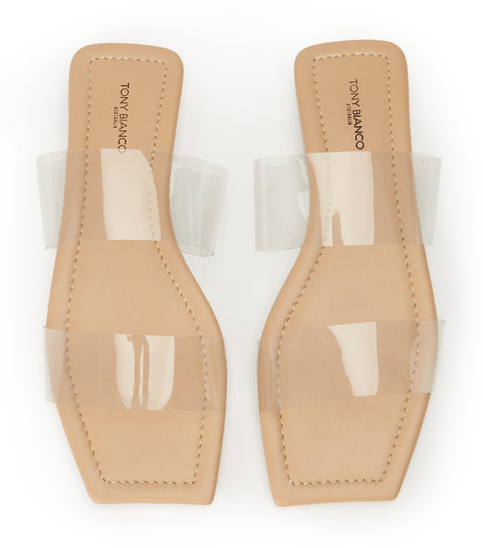 Sandalias Tony Bianco Etro Clear Vinylite/Skin 1.5cm Arena | ECIIZ51184