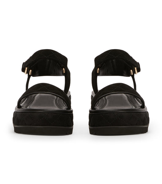 Sandalias Tony Bianco Zahara Black Suede 6cm Negras | SECVO76136