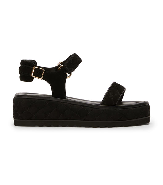 Sandalias Tony Bianco Zahara Black Suede 6cm Negras | SECVO76136