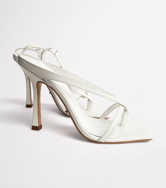 Sandalias de dedo Tony Bianco Faythe White Kid 10.5cm Blancas | YECGT89414