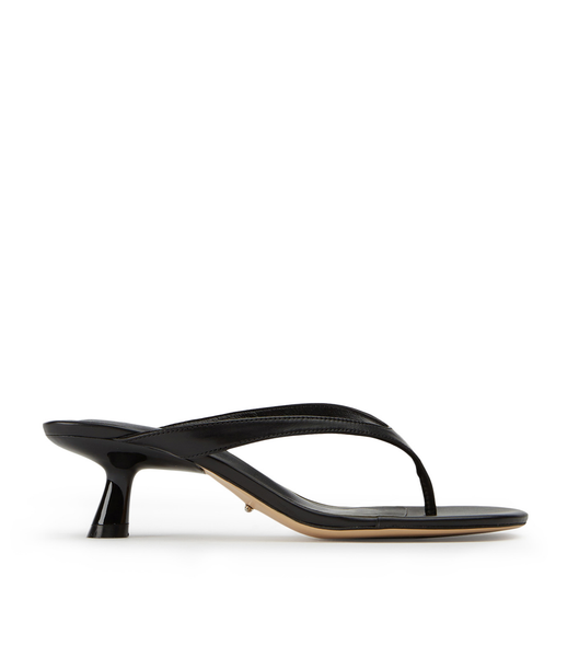 Sandalias de dedo Tony Bianco Krista Black Nappa 5cm Negras | PECER70021