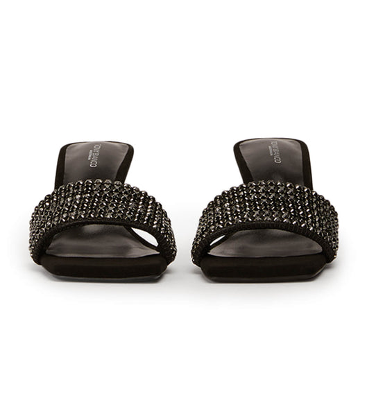 Tacones Brillantes Tony Bianco Amos Black Crystal/Black Suede 6.5cm Negras | TECWZ95729