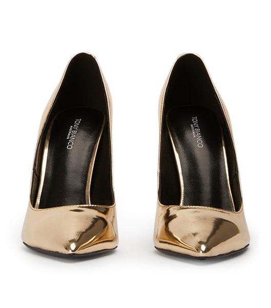 Tacones Brillantes Tony Bianco Anja Gold Shine 10.5cm Doradas | ECEGJ56817