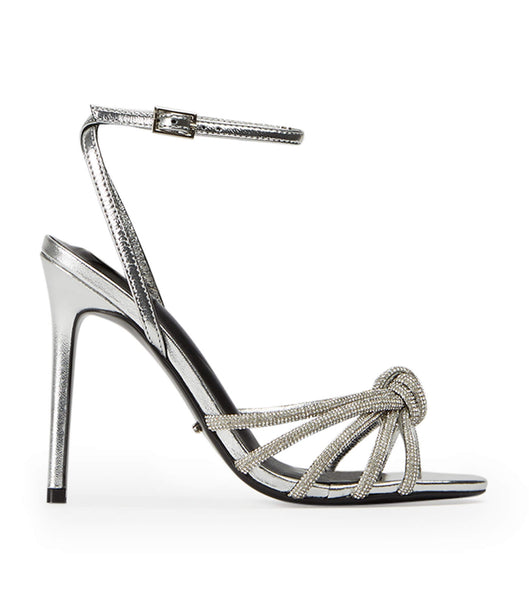 Tacones Brillantes Tony Bianco Kyla Silver Foil 11cm Plateadas | EECHC32658