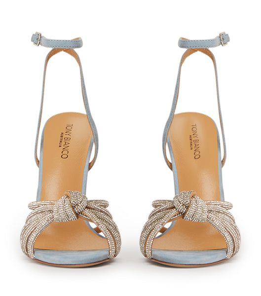 Tacones Brillantes Tony Bianco Kyla Sky Suede 11cm Azules | GECEC24673