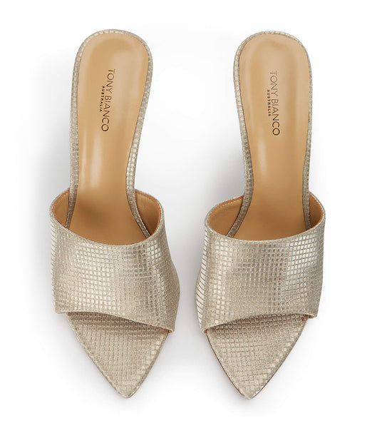 Tacones Brillantes Tony Bianco Marley Gold Aura 10.5cm Doradas | AECWC69004