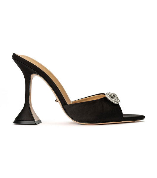 Tacones Brillantes Tony Bianco Montana Black Satin 10.5cm Negras | ECEAH84185