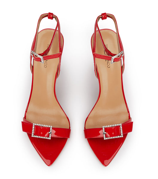 Tacones Brillantes Tony Bianco Mopsy Scarlet Patent 10.5cm Rojas Oscuro | AECDF36578