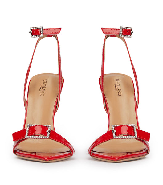 Tacones Brillantes Tony Bianco Mopsy Scarlet Patent 10.5cm Rojas Oscuro | AECDF36578