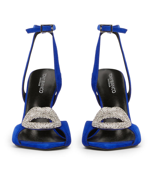 Tacones Brillantes Tony Bianco Moshi Azure Suede 10.5cm Azur | ECXMI89995