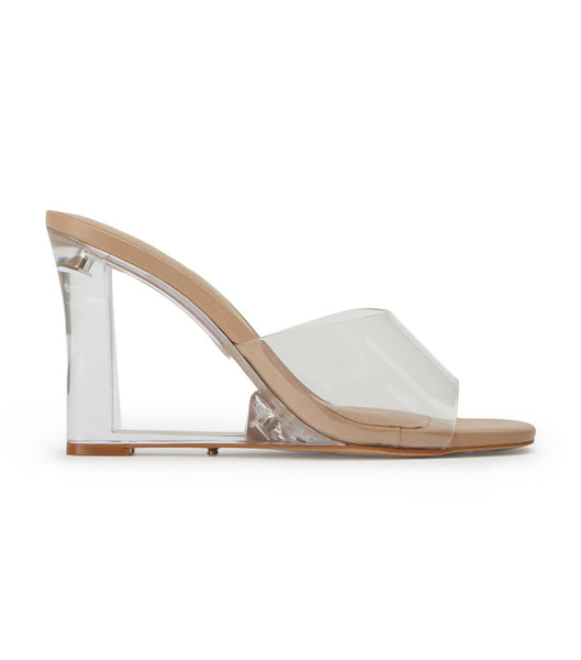 Tacones De Novia Tony Bianco Alessi Clear Vinylite/Skin 10cm Arena | ECJVR49172