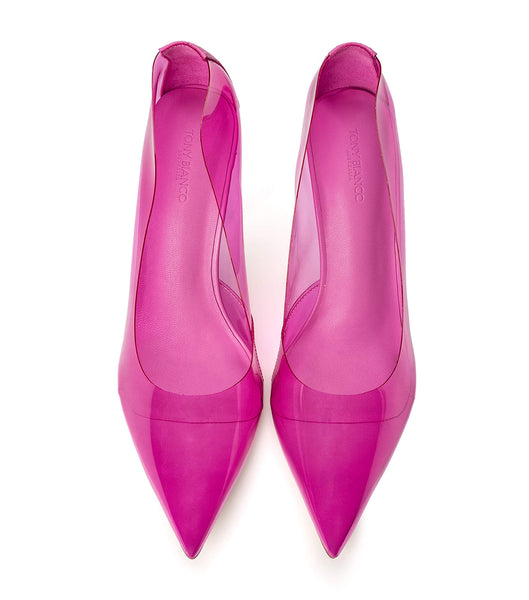 Tacones De Novia Tony Bianco Alijah Pink Vinylite/Pink Nappa 10.5cm Rosas Rosas | EECHC76678