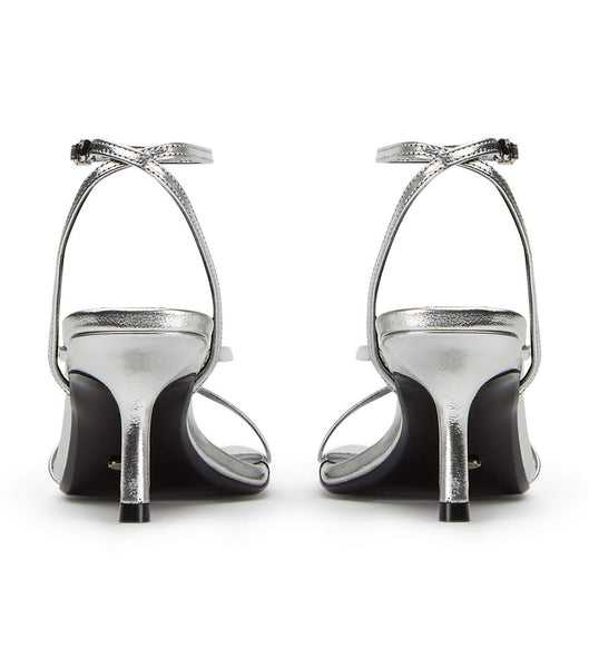 Tacones De Novia Tony Bianco Avi Silver Foil 6.5cm Plateadas | ECICD91853