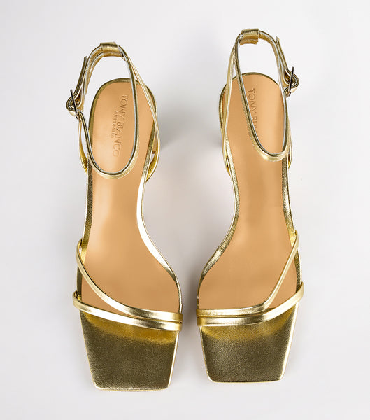 Tacones De Novia Tony Bianco Corso Gold Nappa Metallic 8.5cm Doradas Metal | ECQAV24991