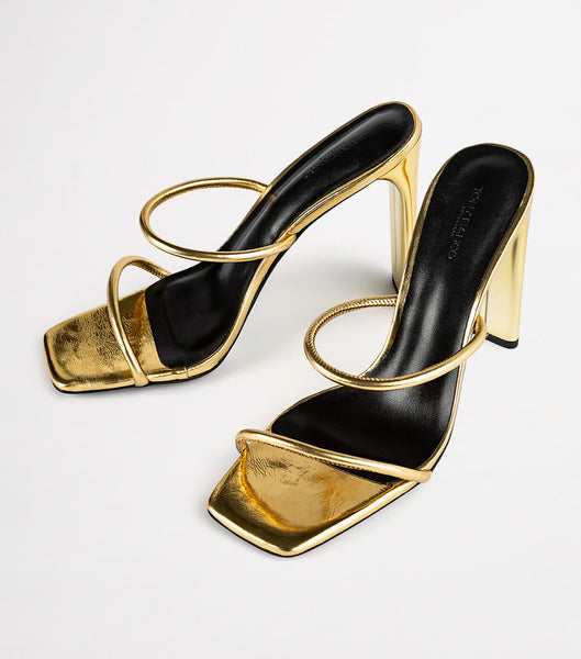 Tacones De Novia Tony Bianco Florence Gold Foil 11cm Doradas | GECEC46712