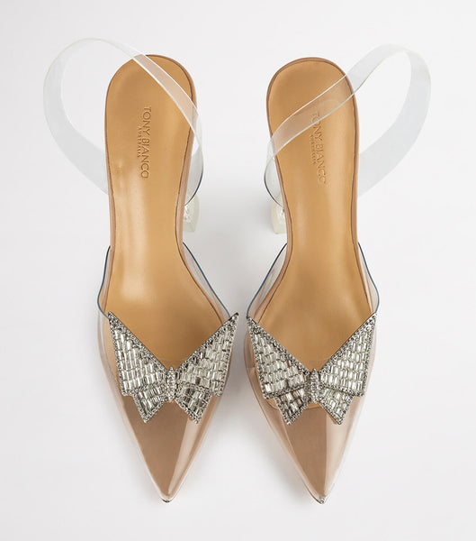 Tacones De Novia Tony Bianco Laos Clear Vinylite 10.3cm Plateadas | XECBH37008