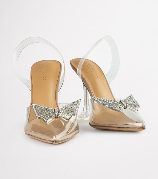 Tacones De Novia Tony Bianco Laos Clear Vinylite 10.3cm Plateadas | XECBH37008