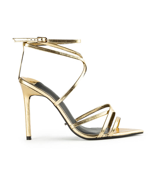 Tacones De Novia Tony Bianco Marcy Gold Foil 10.5cm Doradas | UECND91436