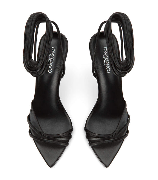 Tacones De Novia Tony Bianco Mavis Black Nappa 10.5cm Negras | MECHR51278