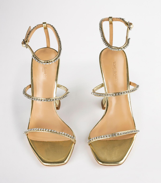 Tacones De Novia Tony Bianco Skye Gold Nappa Metallic 10.5cm Doradas Metal | ECCVG91654