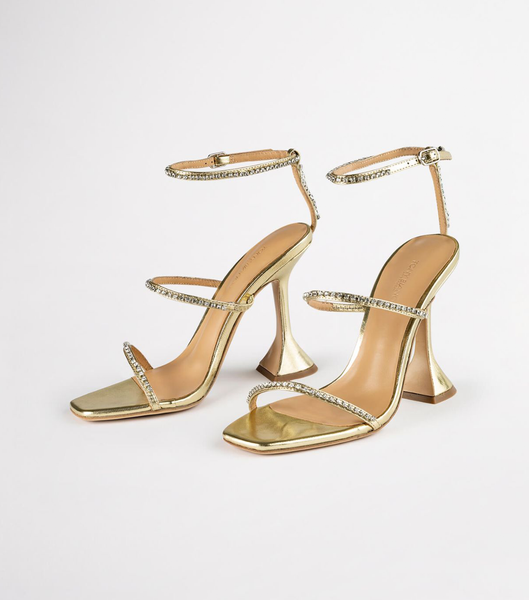 Tacones De Novia Tony Bianco Skye Gold Nappa Metallic 10.5cm Doradas Metal | ECCVG91654