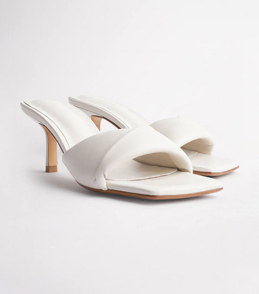 Tacones bajos Tony Bianco Alexa Dove Nappa 6.5cm Blancas | ZECMJ34278