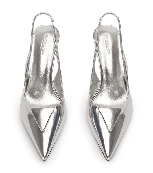 Tacones bajos Tony Bianco Bertie Silver Shine 7.5cm Plateadas | YECVQ76830