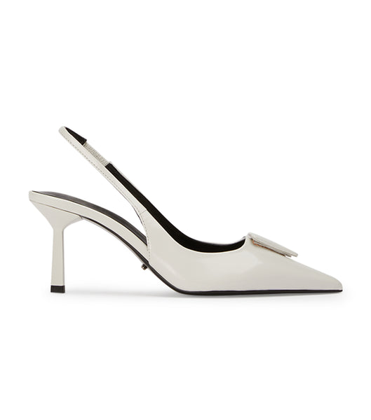 Tacones bajos Tony Bianco Bertie White Hi Shine 7.5cm Blancas | DECVO84961