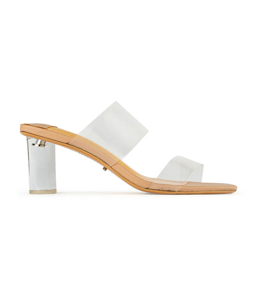 Tacones bajos Tony Bianco Sabelle Clear Vynalite/Skin Capretto 6.5cm Arena | BECSD85254